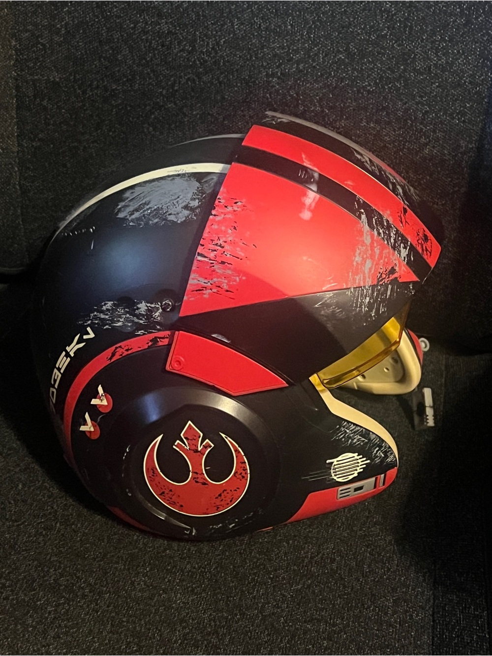 Red & Black Starfighter VR Helmet - Rebel Alliance Inspired